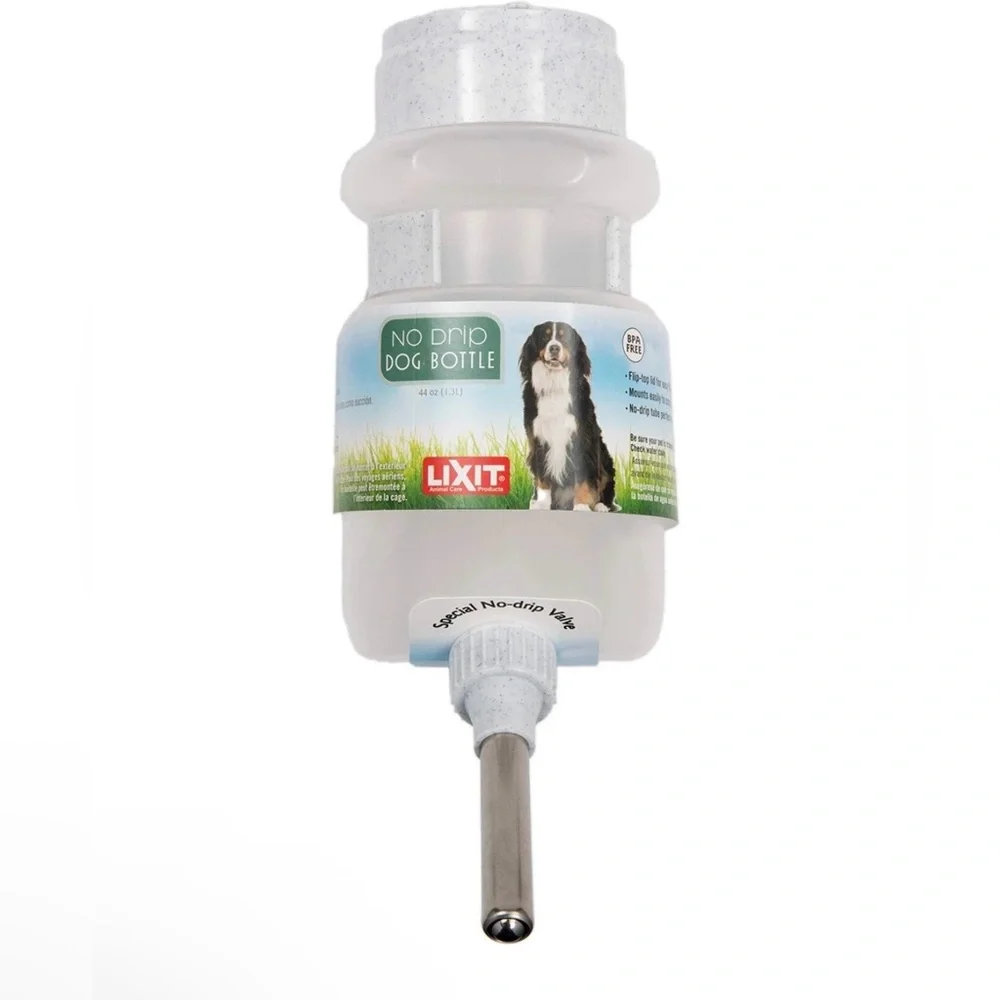 Top Fill NO-Drip Water Bottles for Dogs. 44 FL Oz